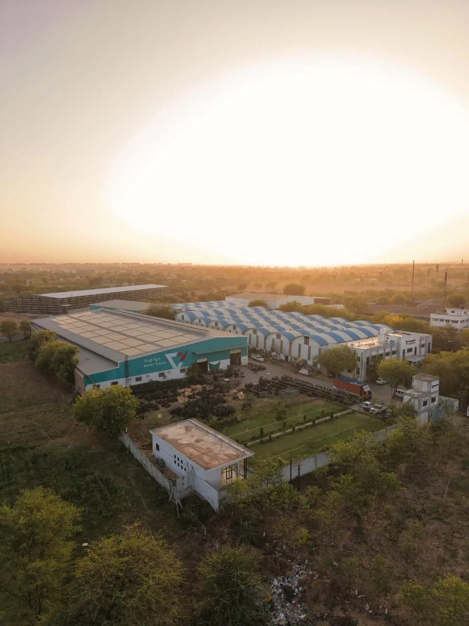 The Comptech plant from the air
