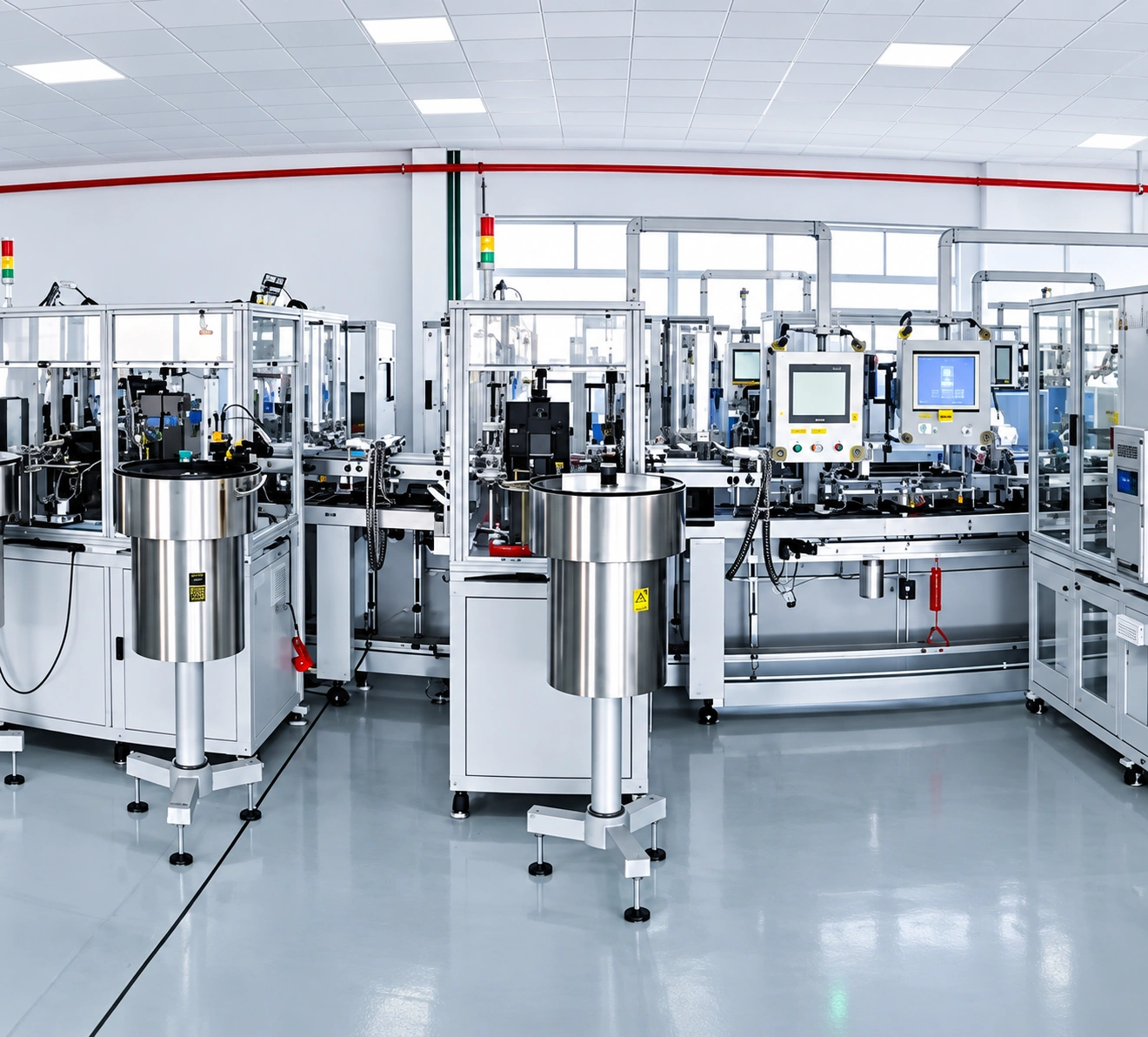 Motor winding machine at the Comptech plant